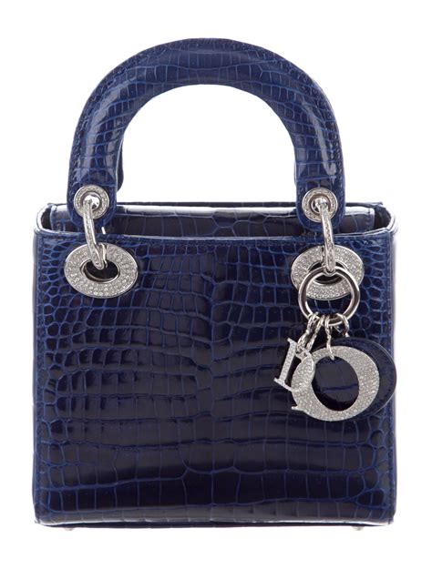 dior blue trotter tote bag|crocodile Dior bag.